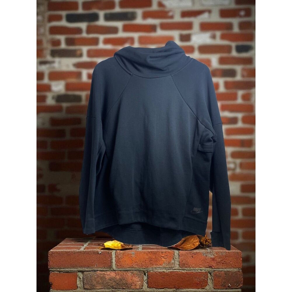 Nike Black Funnel Neck Hoodie - Size L